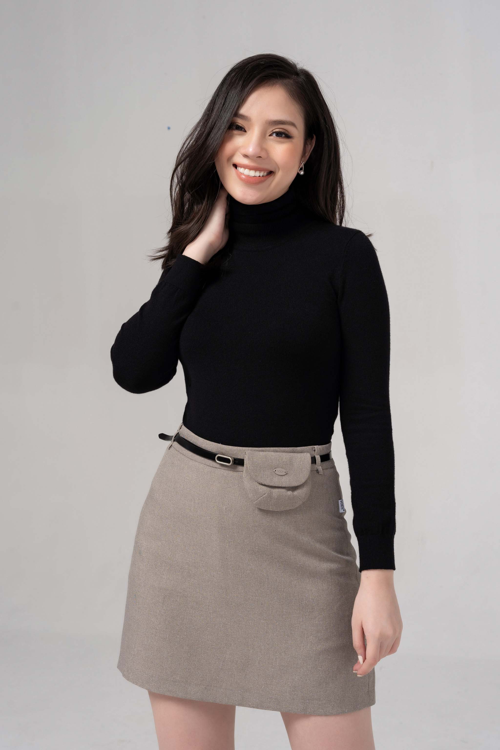2021 Set 3 món Chân Váy Chữ A Kèm Túi và Belt Cao Cấp YODY CVN3202 . ! | BigBuy360 - bigbuy360.vn