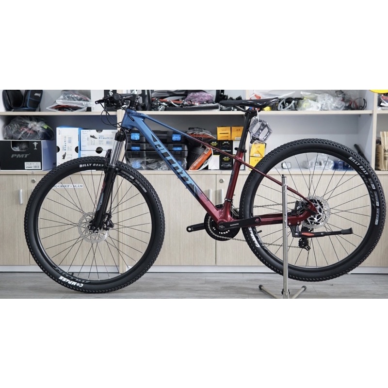 Xe đạp MTB Alcott AH30 27.5 khung nhôm Phanh dầu- Cam Kết Chính Hãng-free Ship- Tặng full phụ kiện