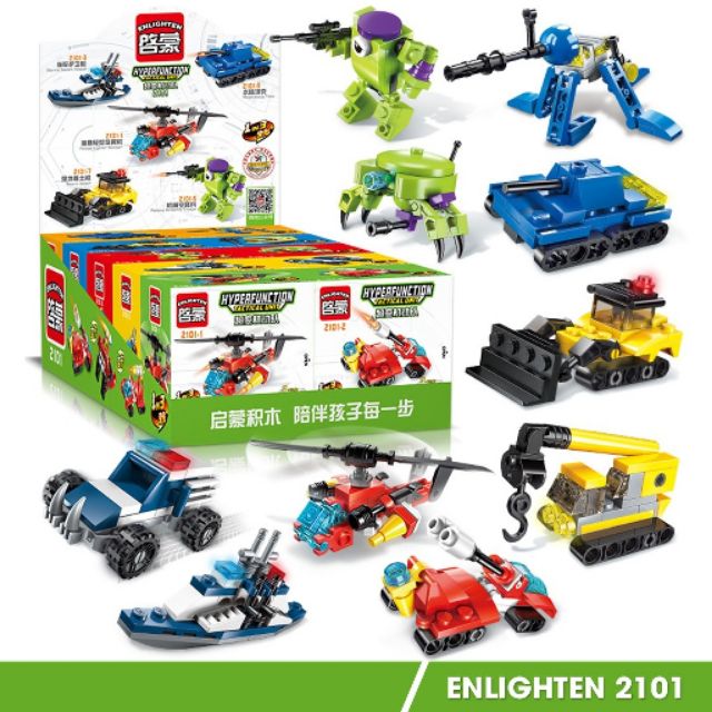 Lego 10 mô hình Enlighten Tactical Unit 2101 - Đồ chơi phát triển trí tuệ