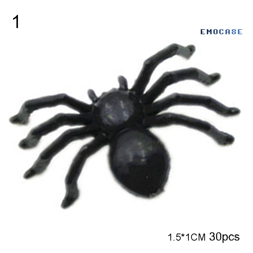 Set 30 Nhện Giả Bằng Nhựa Dùng Để Trang Trí Halloween