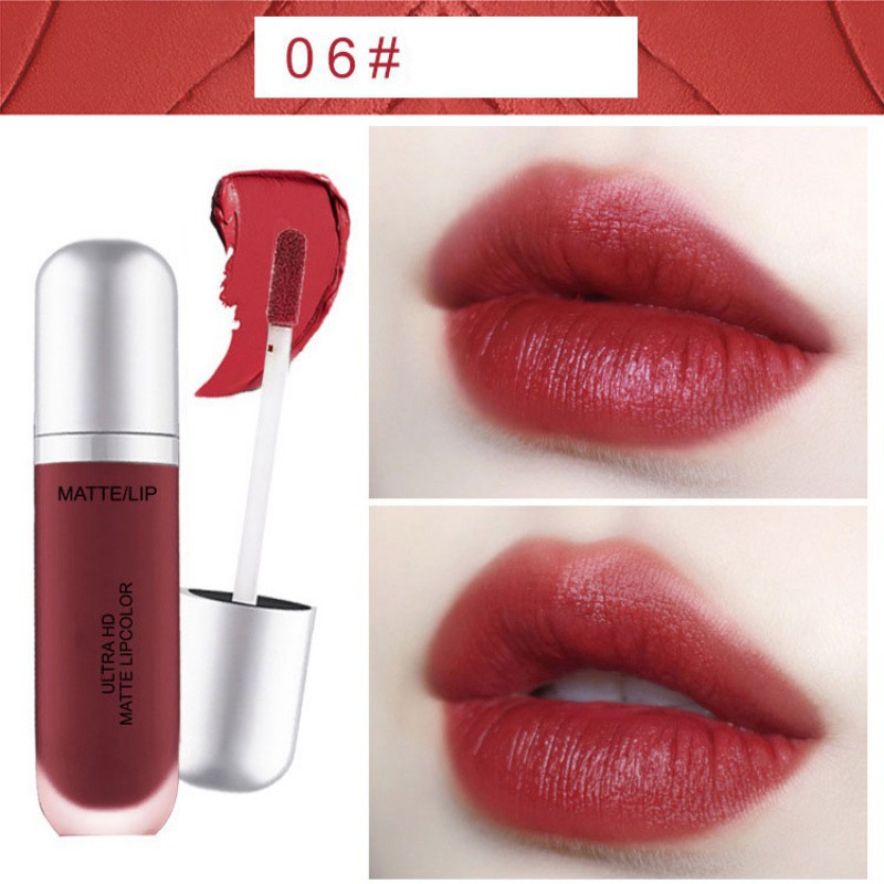 Son kem lì dưỡng ẩm kháng nước nhãn hiệu NOVO Son kem lì Novo Big Ultra HD Matte Lip bền màu chống trôi