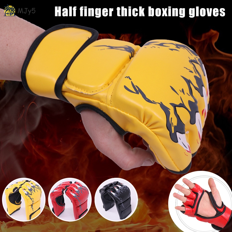 Găng Tay Boxing Nửa Ngón Da Pu