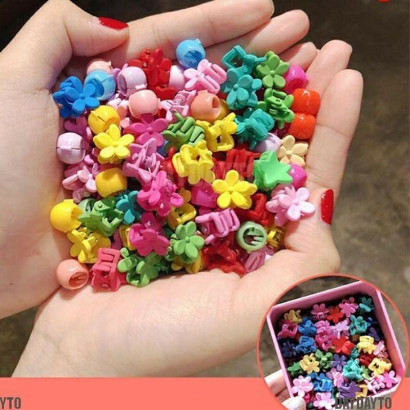 SET 6 CÁI KẸP TÓC HOA NHÍ MINI MIX NHIỀU MÀU CỰC XINH