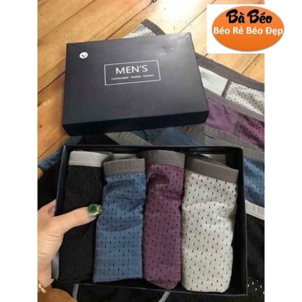 Hộp 4 quần sịp Men thông hơi cực đẹp