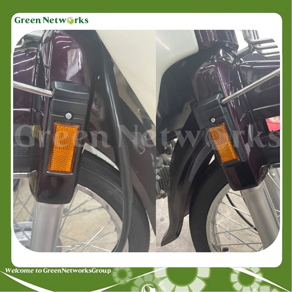 Bộ phản quang xe Dream thái (mắt mèo phản quang), tấm phản quang  trái phải xe Dream II, SuperDream đời đầu–GreenNetWoks
