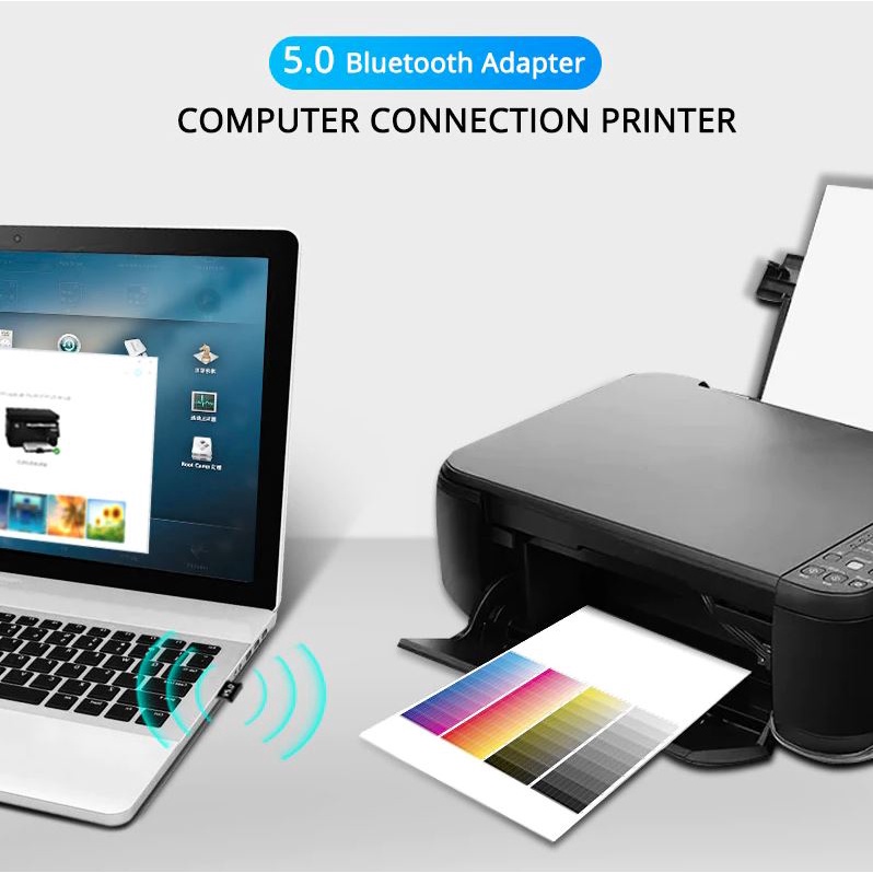 USB bluetooth 5.0 hỗ trợ kết nối không dây các thiết bị điện tử