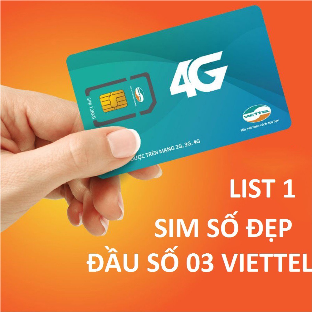 Sim số đẹp VIETTEL 11 số nguyên kit( list 1)