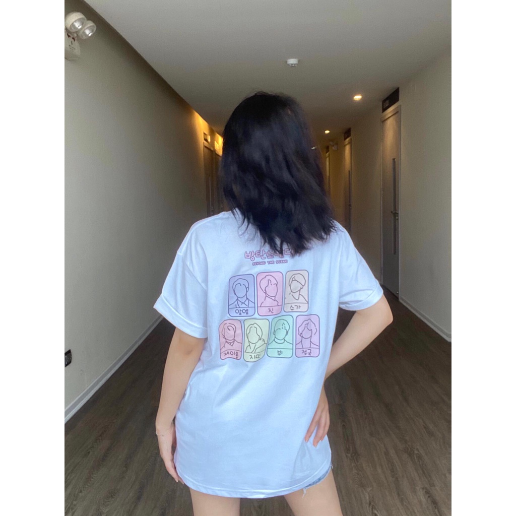 BEYOND THE SCENE TEE - Áo thun BTS unisex oversize 2 màu đen/trắng