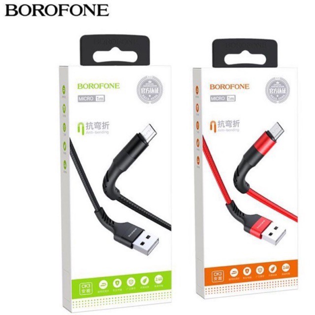 CÁP SẠC LIGHTNING BOROFONE CK3