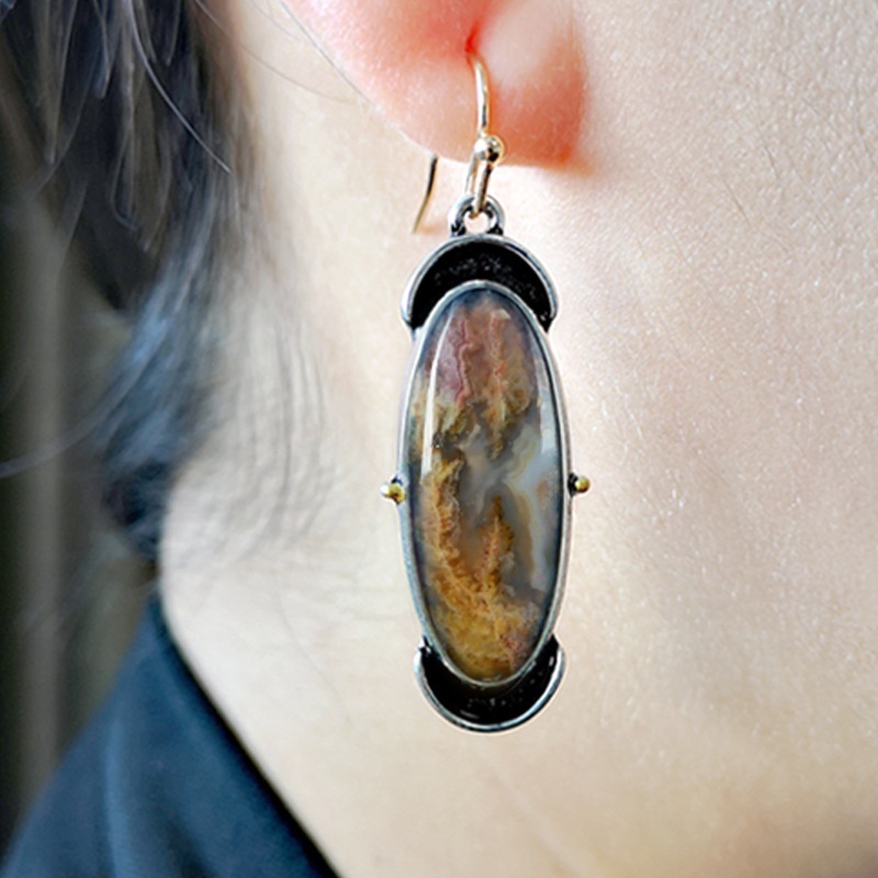 Hoa Tai Dáng Dài Phong Cách Bohomian Hợp Thời Trang