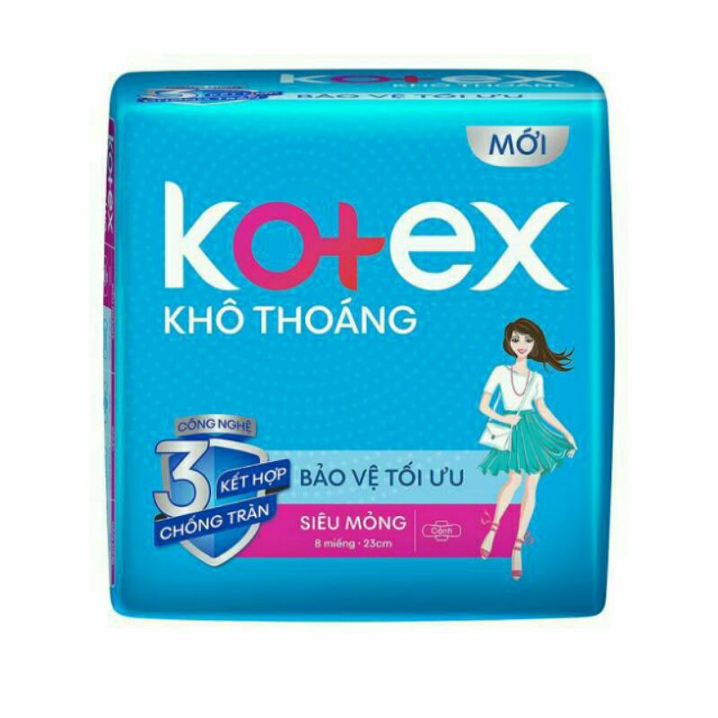 Băng vệ sinh kotex siêu mỏng cánh mặt lưới lựa hóa
