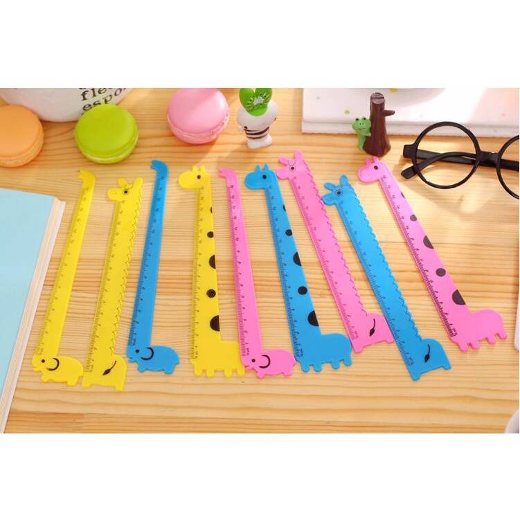Thước kẻ nhựa hình động vật 15cm