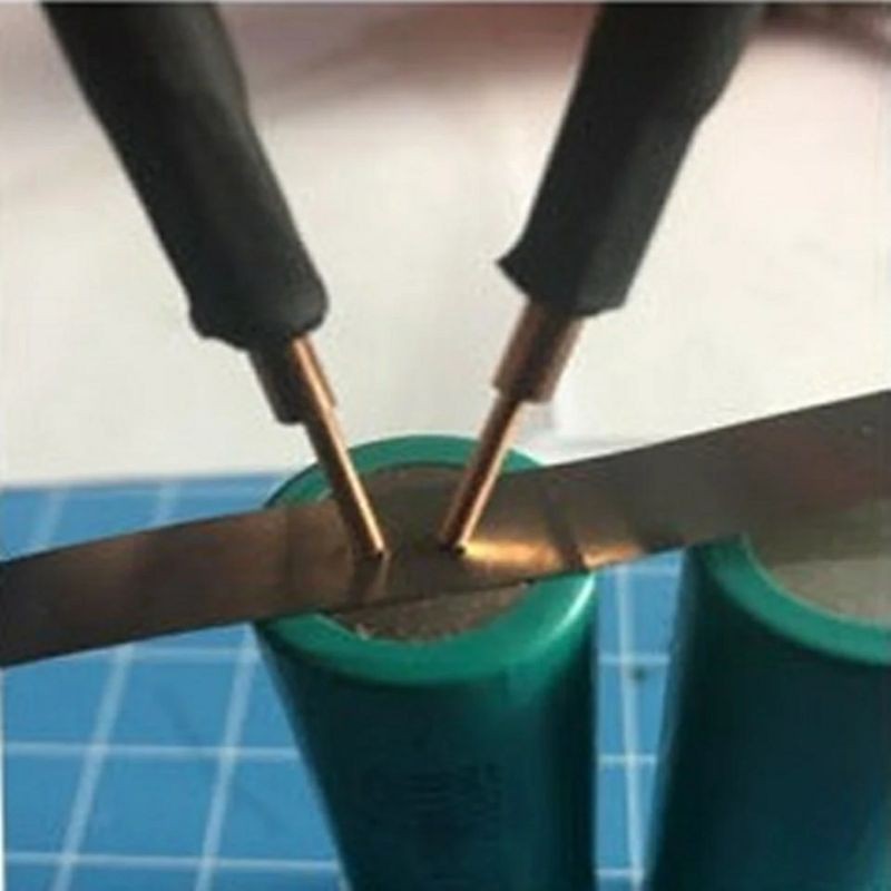 Máy hàn pin, hàn điểm 18650 bằng ac-quy 12v có mà hình LED