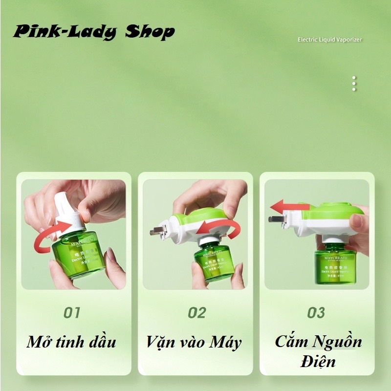 Tinh Dầu Đuổi Muỗi, Kiến, Côn Trùng Tinh Chất Thảo Dược Thiên Nhiên Maycreate 45ml