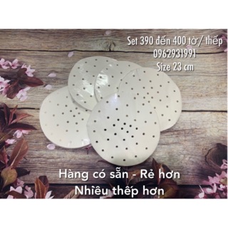 Giấy nến Size 23 - Set 5 thếp * 390->400 tờ / thếp giấy nến dành cho NCKD và Xửng hấp