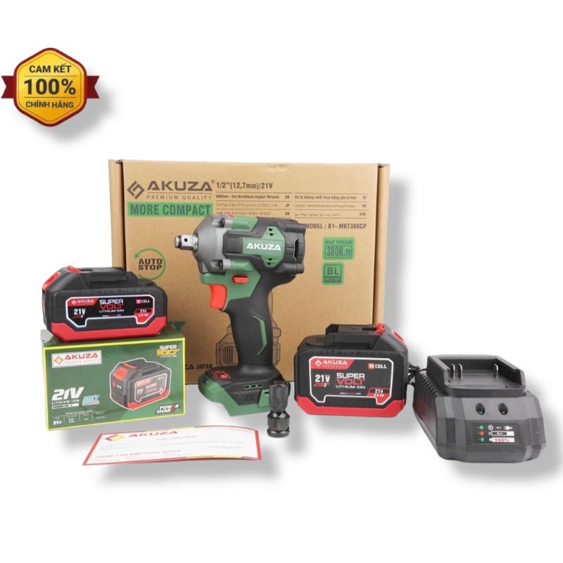 [Giá sốc] Máy siếc Bulong Akuza B1 380CP , lực siếc 380NM , bảo hành 12 tháng