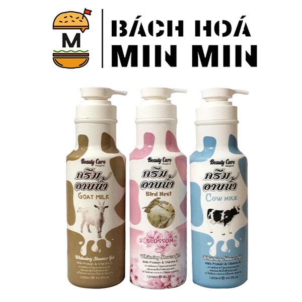 Sữa tắm dưỡng trắng da giữ ẩm toàn thân Beauty Care Thái Lan 1200ml