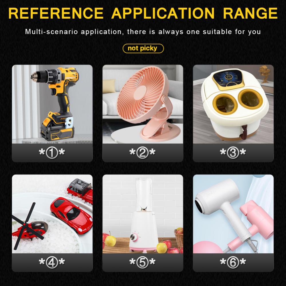 Động cơ quạt cỡ nhỏ R380 6V-24V DC 24000RPM bằng thép không gỉ dành cho máy sấy tóc tại nhà