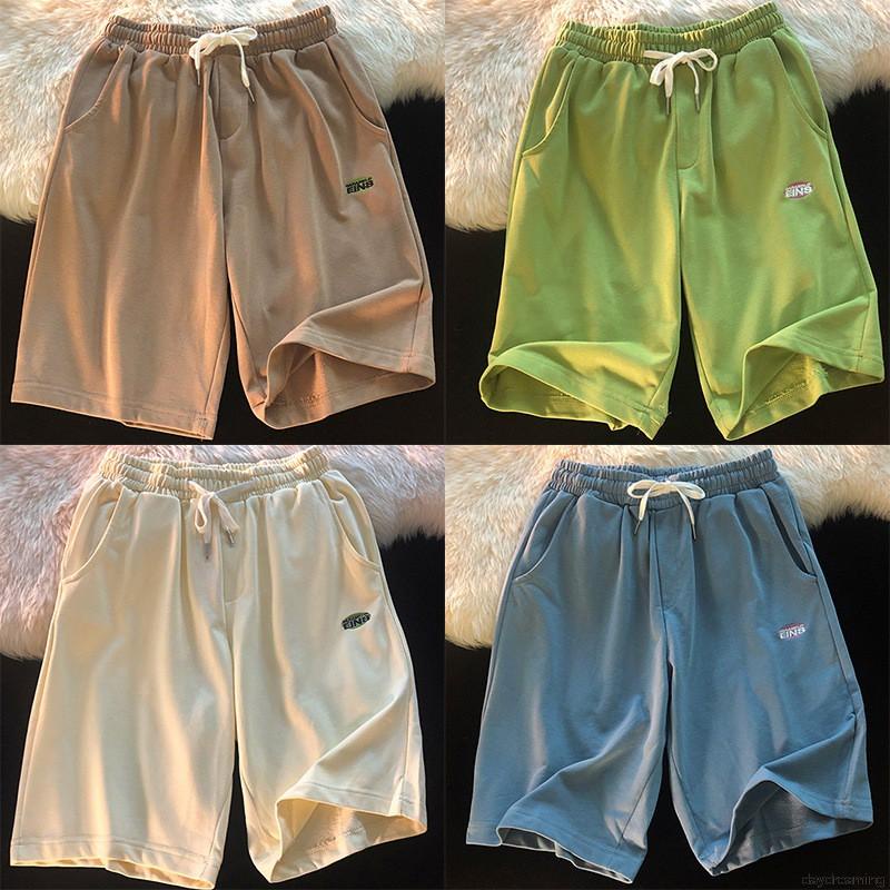 Quần Short Thể Thao Lưng Cao Màu Sắc Đơn Giản Phong Cách Hàn Quốc Cho Nữ