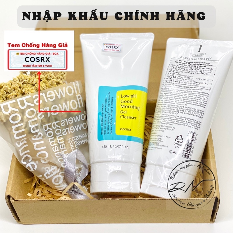 {CÓ BILL} Sửa rửa mặt COSRX LOW PH GOOD MORNING GEL CLEANSE chính hãng