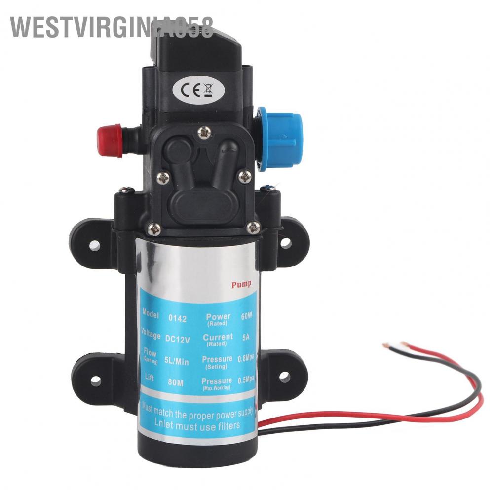 Westvirginia058 Westvirginia058 Máy bơm màng điện vi mô 12V 60W nước có công tắc áp suất