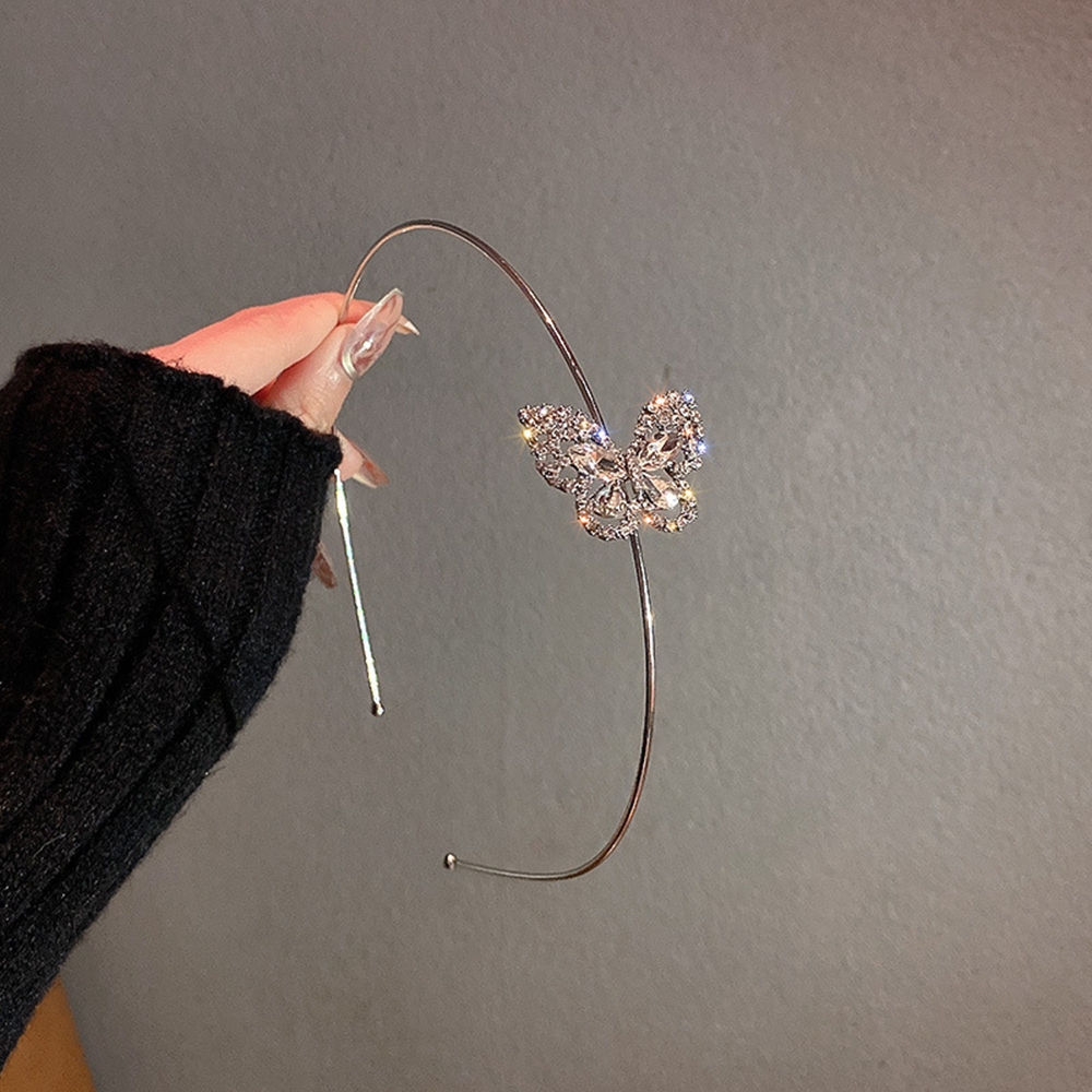 Cài Tóc Hình Con Bướm Đính Kim Tuyến Lấp Lánh Phong Cách Hàn Quốc