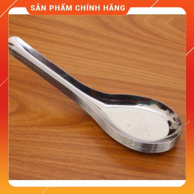 [HÀNG SIÊU TỐT] Combo 10 thìa inox hoa sen