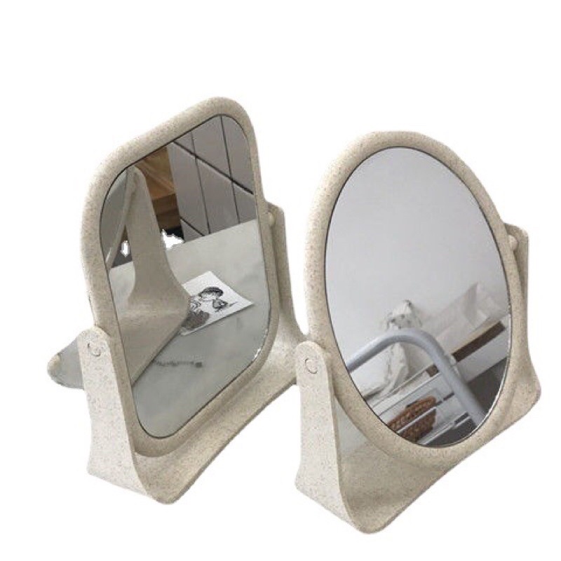 Gương lúa Mạch Trang Điểm Để Bàn Xoay 360 Độ