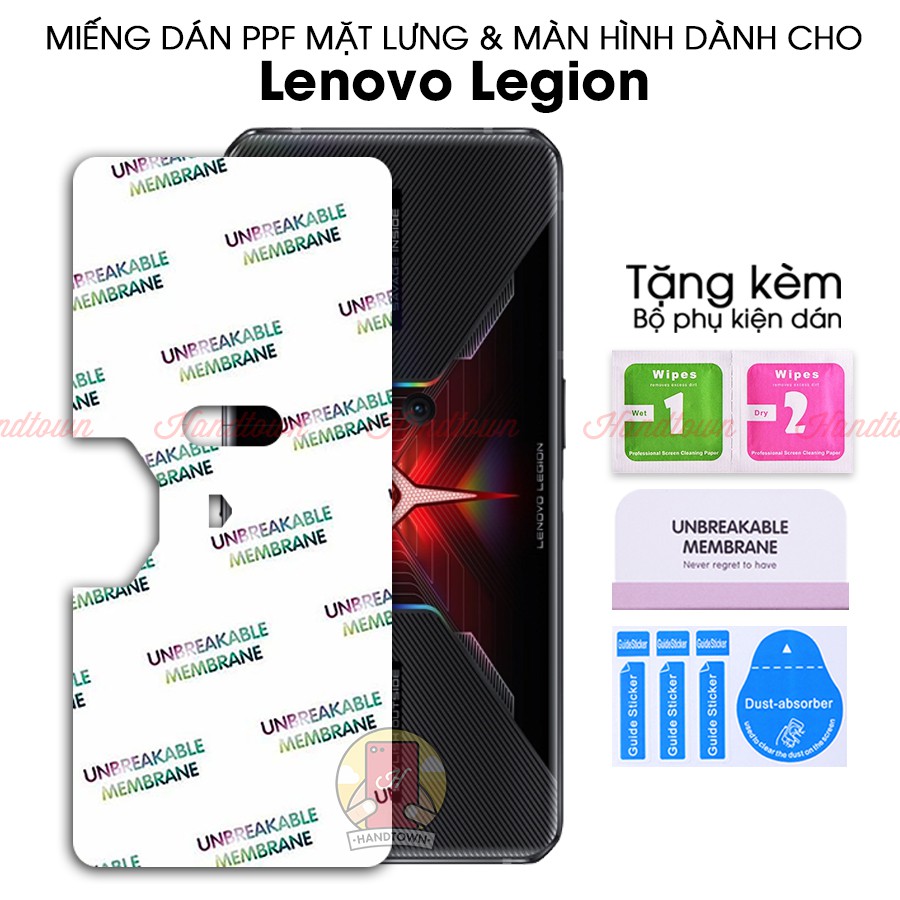Miếng Dán PPF Lenovo Legion 1 2 3 4 5 Duel Pro 4G 5G Kính Cường Lực Dẻo Bảo Vệ Màn Hình Và Mặt Lưng Khỏi Trầy Xước