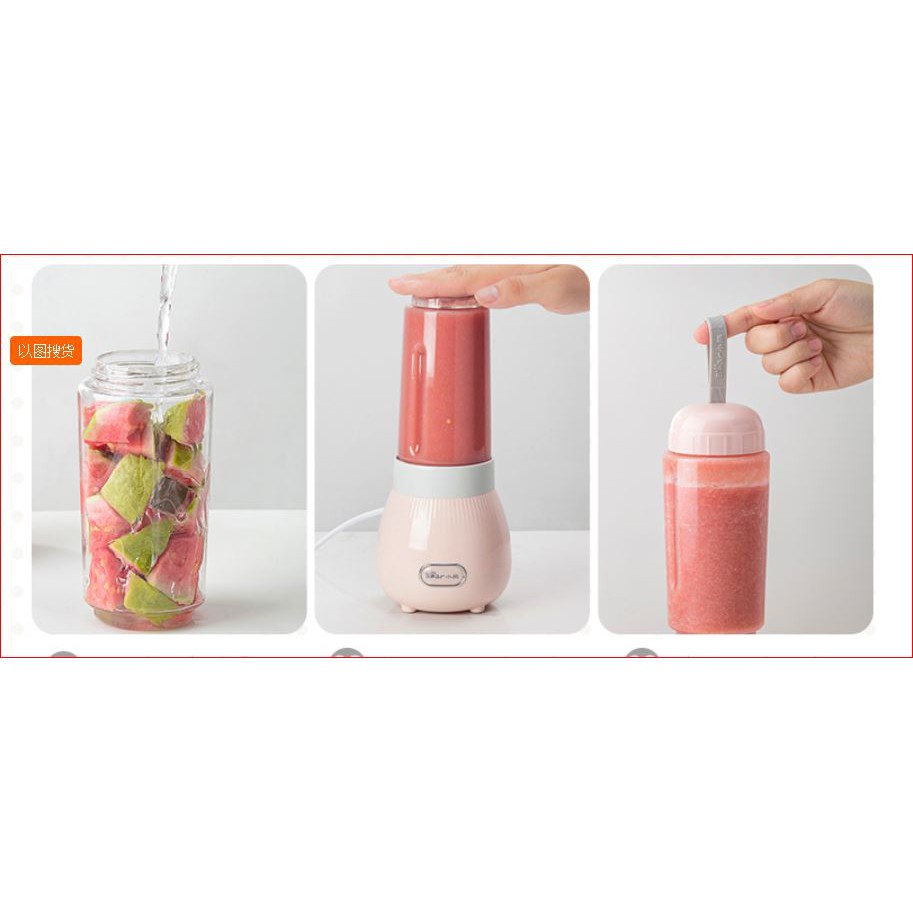 Máy Xay Sinh Tố Mini Cầm Tay, Quà Tặng Sinh Nhật - Máy Xay Trái Cây Chính Hãng BEAR-Bảo Hành 12 Tháng