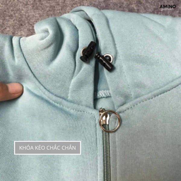 Áo Hoodie trơn Unisex khóa Zip nhiều màu thời trang | BigBuy360 - bigbuy360.vn