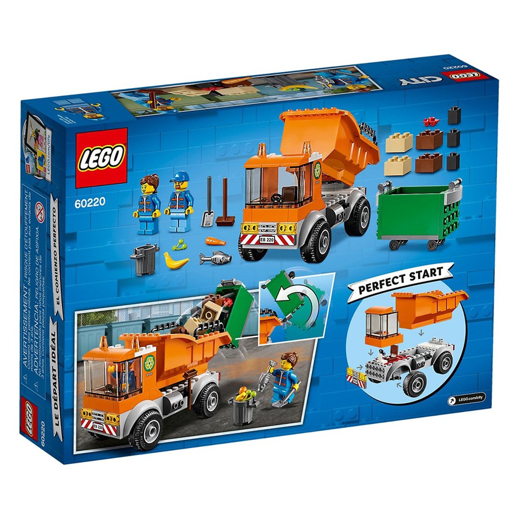 LEGO CITY 60220 Xe Tải Chở Rác ( 90 Chi tiết)