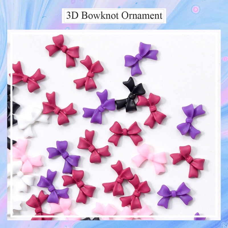 Charm nơ đính móng-phụ kiện nail