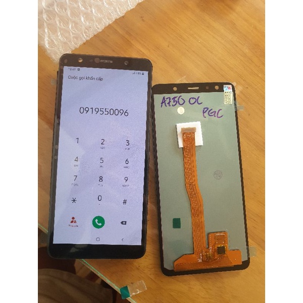 Màn hình samsung a7 2018 A750 zin,2ic oled,màn công nghệ mới test ok