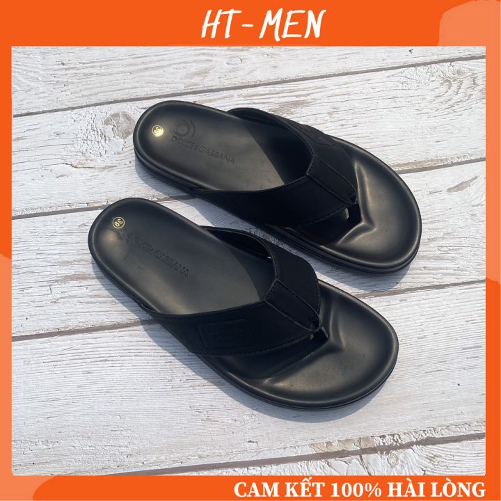 Dép Xỏ Ngón Da PU Cho Nam Hàng Cao Cấp Có Hộp