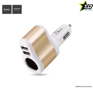 Chia Cổng Sạc Ô tô 2 Đầu HOCO UC206