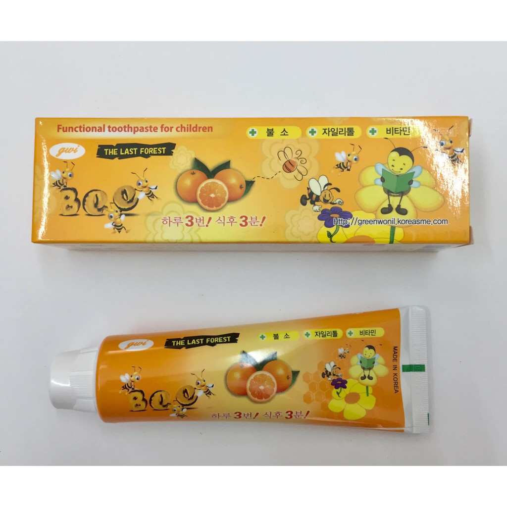 Kem đánh răng trẻ em con ong BEE Hàn Quốc 90g