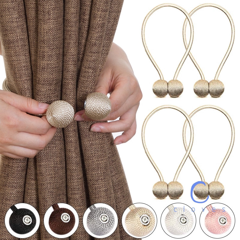 Dây Buộc Rèm Cửa Nam Châm Mạnh 2 Cái