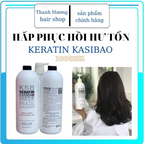 { CHÍNH HÃNG } phục hồi tóc nát hư tổn nặng karatin kasibao ksb 1000ml