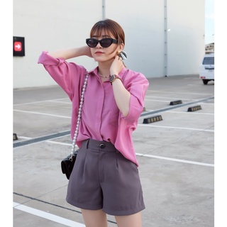 Mulberry shirt 👄👄👄 áo somi form rộng👄👄👄 basic thời thượng