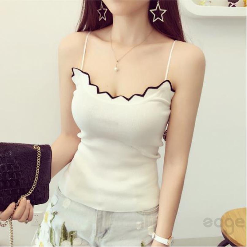 Áo 2 dây thiết kế mỏng ôm dáng quyến rũ cho nữ
