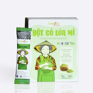 Bột Cỏ Lúa Mì Hữu Cơ Nguyên Chất Sấy Lạnh Dalahouse 60gram Chính Hãng, Tốt Cho Tim Mạch, Đạt Chuẩn Châu Âu