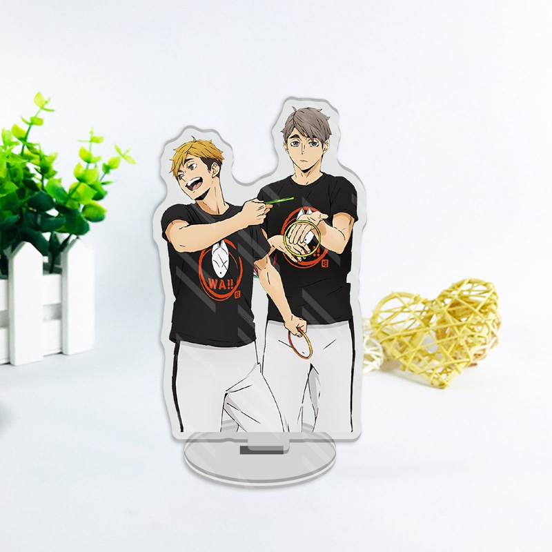 Mô hình đứng bằng acrylic để bàn trang trí hình ảnh nhân vật trong phim anime Haikyuu!! làm quà tặng ngày lễ