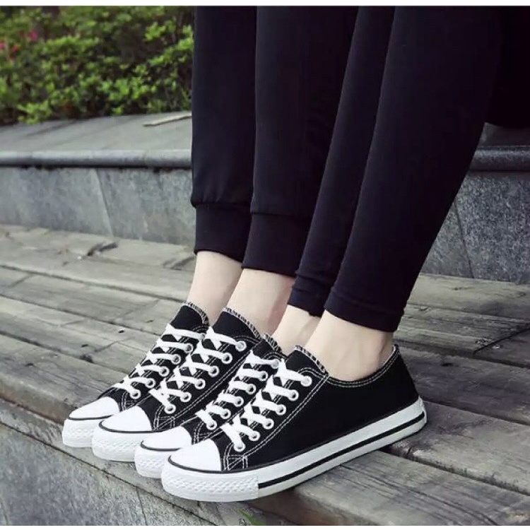 Giày Thể Thao Sneaker Vải Cổ Thấp Kiểu Cổ Điển Thời Trang Cho Nữ