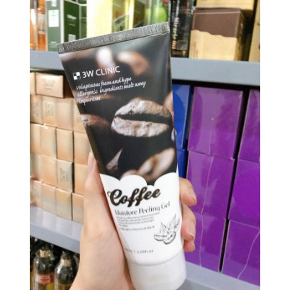 Tẩy tế bào chết chiết xuất cà phê  3W CLINIC COFFEE MOISTURE PEELING GEL 180ml