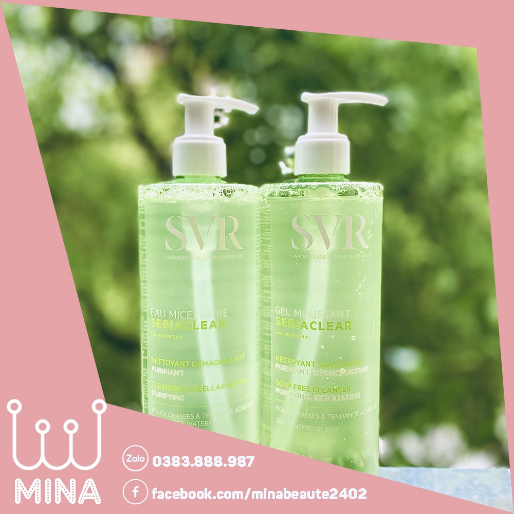 Gel Rửa Mặt Dành Cho Da Nhờn Mụn Sebiaclear Gel Moussant