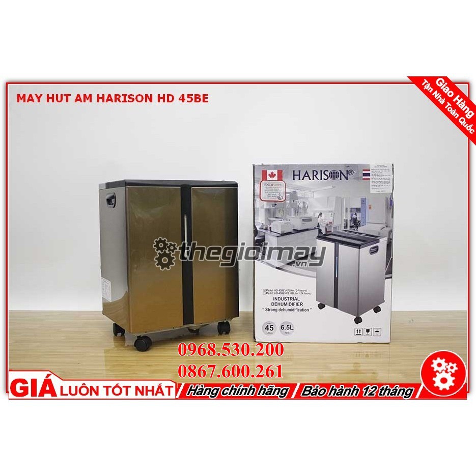 Máy hút ẩm công nghiệp Harison HD-45BE phù hợp cho diện tích phòng 50m2