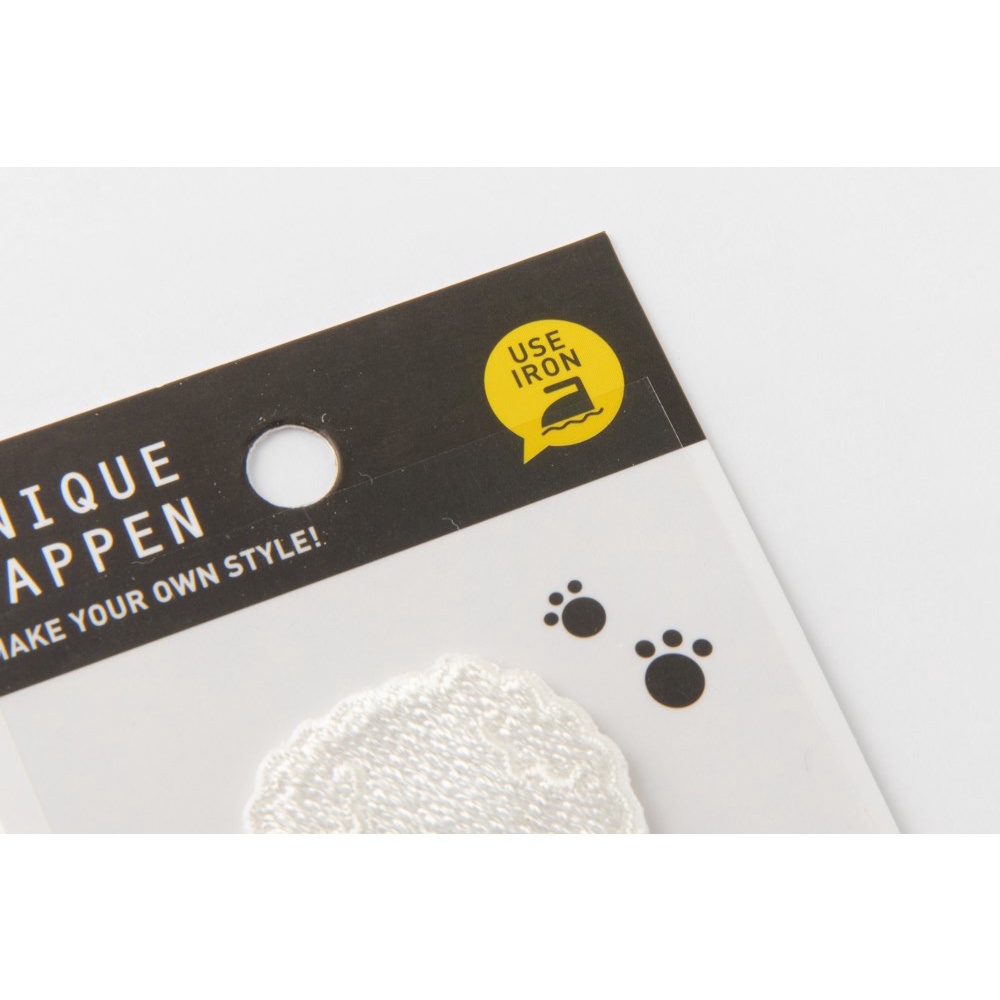 Srticker Patch Sticker Ủi Hình Thêu ARTBOX Hàn Quốc Mặt Chú Cún Bichon