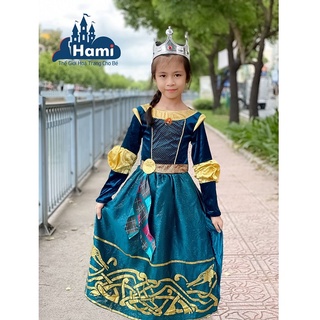 Hm0791 - đầm hóa trang công chúa tóc xù cho bé gái
