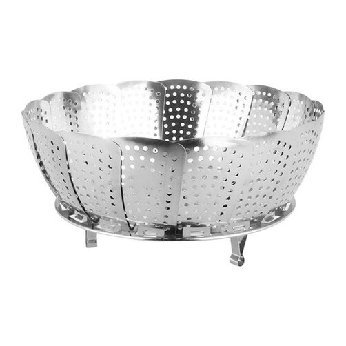 Khay hấp xòe chất liệu inox không gỉ tiện dụng cỡ to 26 cm